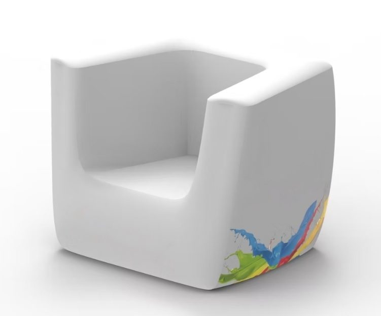 Fotoliu gonflabil cubic